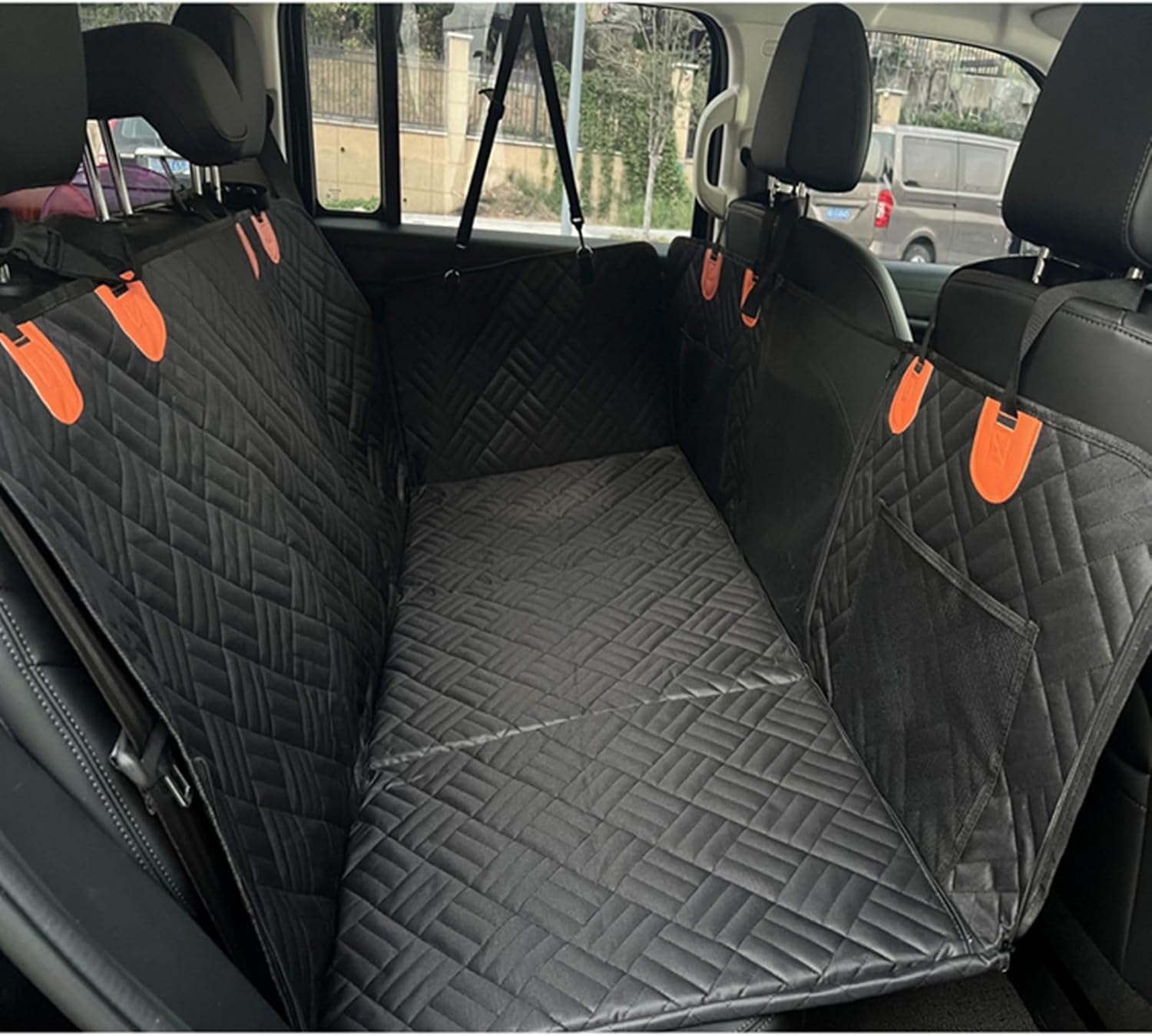 犬用カーシート ペットカーシート ペットドライブシート ペット用 車ペットシート 車内用ペットシート 後部座席延長 全ペット対応 車載用 メッシュ窓付き 耐摩 汚れにくい 通気 頑丈 洗える