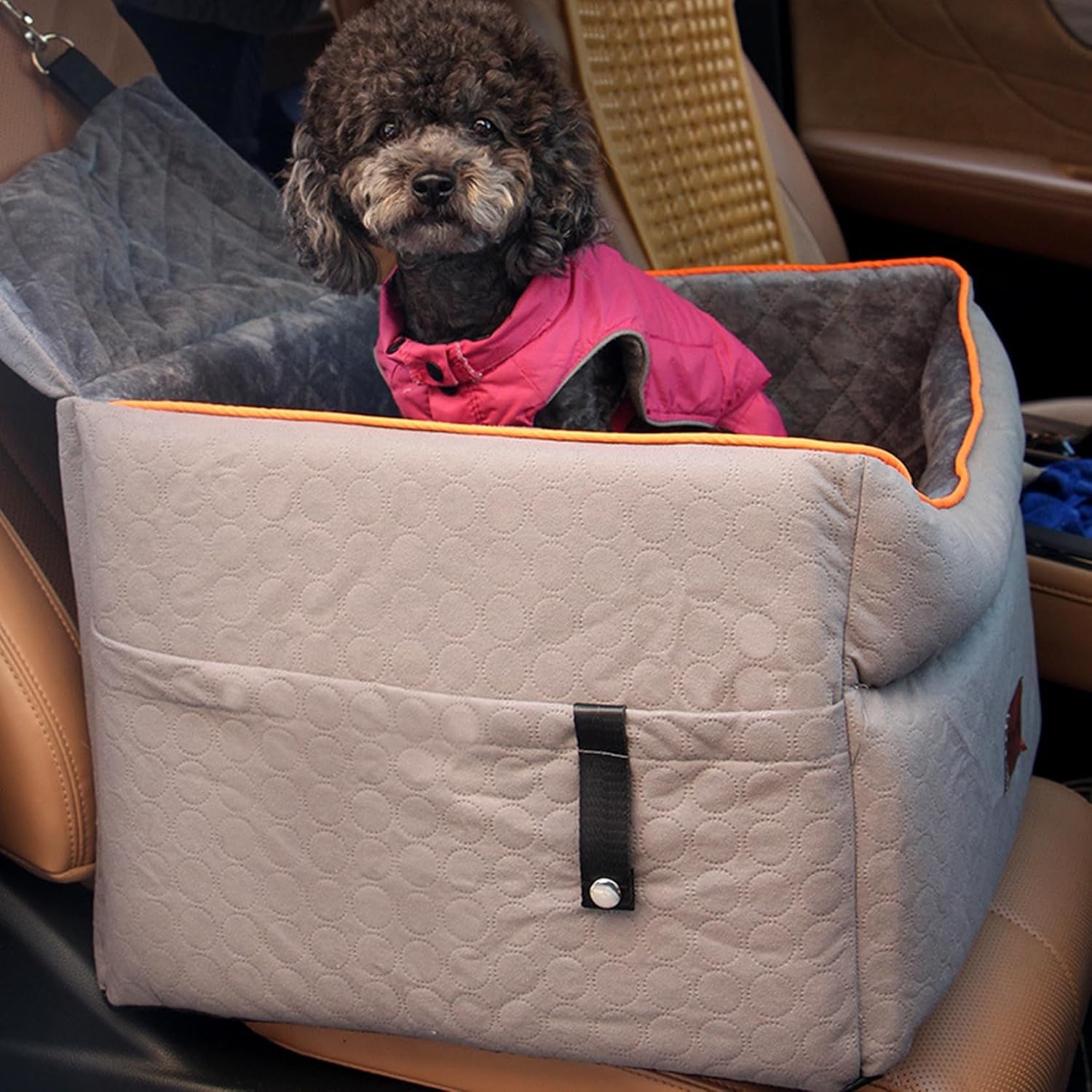 犬用カーシート ボックス 小型犬 犬用カーシートカバー ペット用ドライブシート犬 洗える 飛び出し防止 汚れに強い ペットおでかけ用品 水洗い可能 通気性 助手席 ラゲッジマット 車載トラック 均?5｜サステナライフ