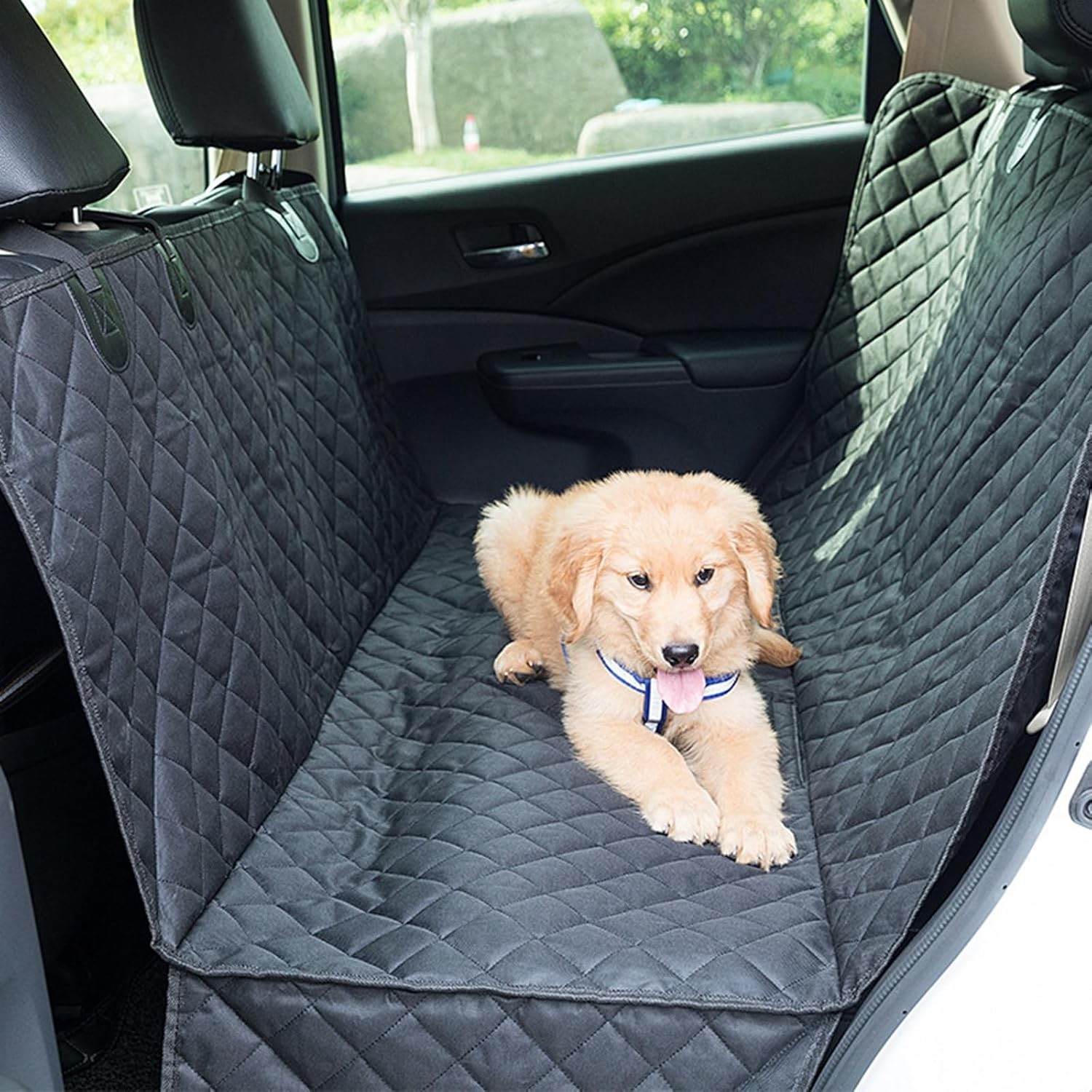 犬用カーシート ペットドライブシート ペット 後部座席 全種犬 車用シートカバー SUV用 600d 撥水 防水防汚 汚れにくい 洗える ペット安全ベルト お出かけ ペットキャリー トランクマット