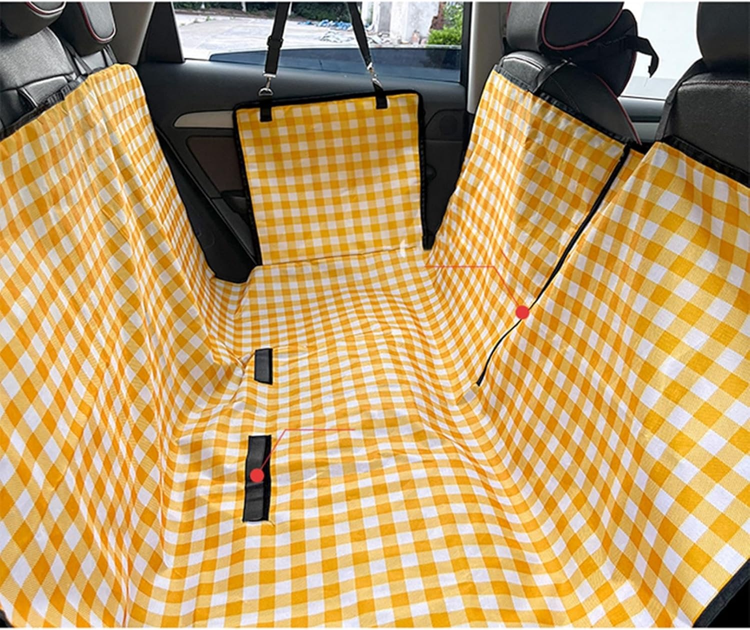 犬用カーシート ペット用ドライブシート ペット 後部座席用 全種犬 ペットおでかけ用品 SUV 超撥水 防水 汚れに強い 頑丈 お手入れが簡単 ペット安全ベルト アウトドアレジャー トランクマット 1｜サステナライフ