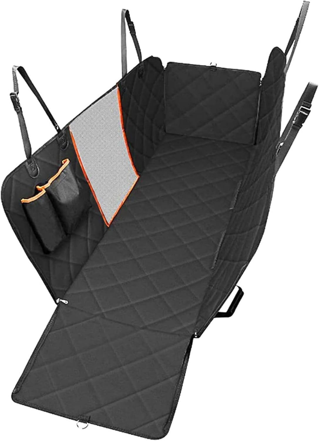ペット ドライブシート 後部座席専用 全車種汎 ペットマット カーシートカバー 中型犬 大型犬 車用安全シート 飛び出し防止 酔い防止 シートベルト付き 折り畳み可 汚れにくい ペットドライブ用品 ブ