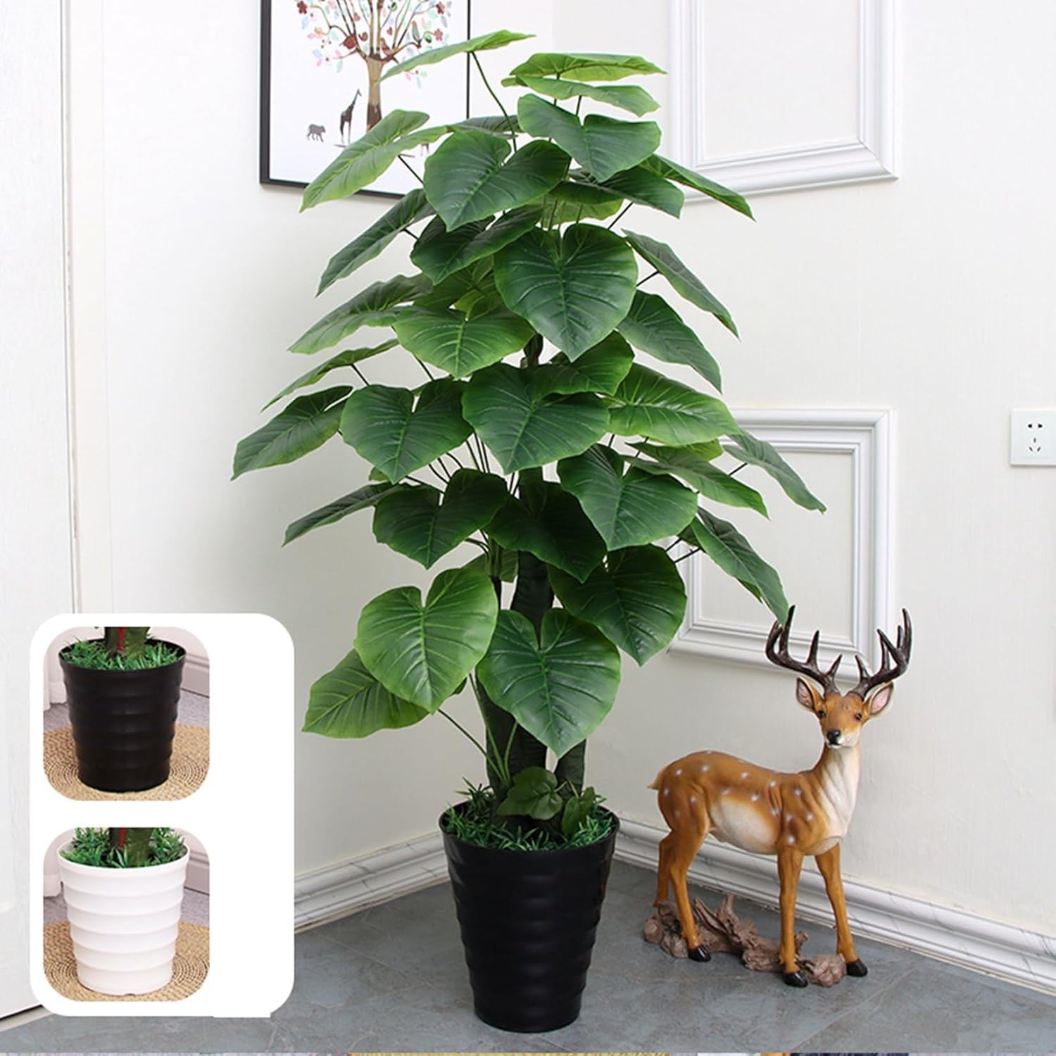 フェイクグリーン リアル アレカヤシ 人工観葉植物 インテリアグリーン 人工葉っぱ 大型緑葉 本物そっくり 観葉樹 お世話不要 枯れないグリーン インテリア 現代的な装飾 ウェディング飾り ベランダ｜サステナライフ