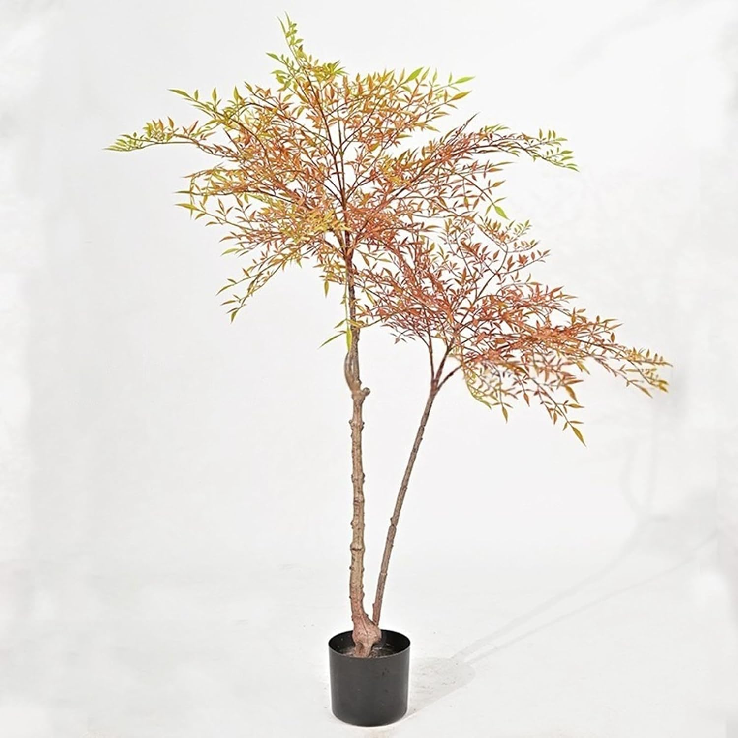 人工観葉植物 南天竹 シンプル 茶室 フェイクグリーン 観覧植物 造花 ガーデン カフェ キッチン ベッドルーム 大型 グリーナリーライフ 装飾り お祝い デコ用 お手入れ簡単 害虫が発生しない|サステナライフ