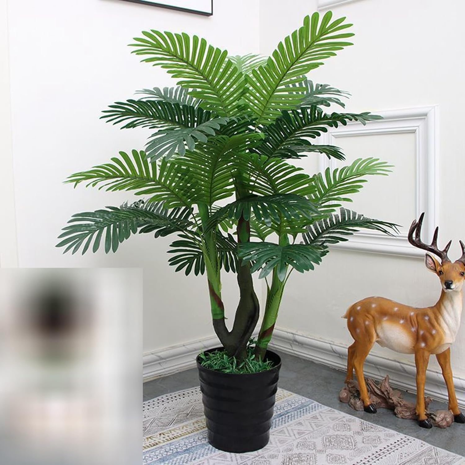 人工観葉植物 アレカヤシ フェイクグリーン 観葉樹 造花 ホテル リビング ルーム 部屋に置く植物 窓辺 大型 グリーナリーライフ 御祝い 開店祝い 母の日 お世話不要 お手入れやすい A｜サステナライフ