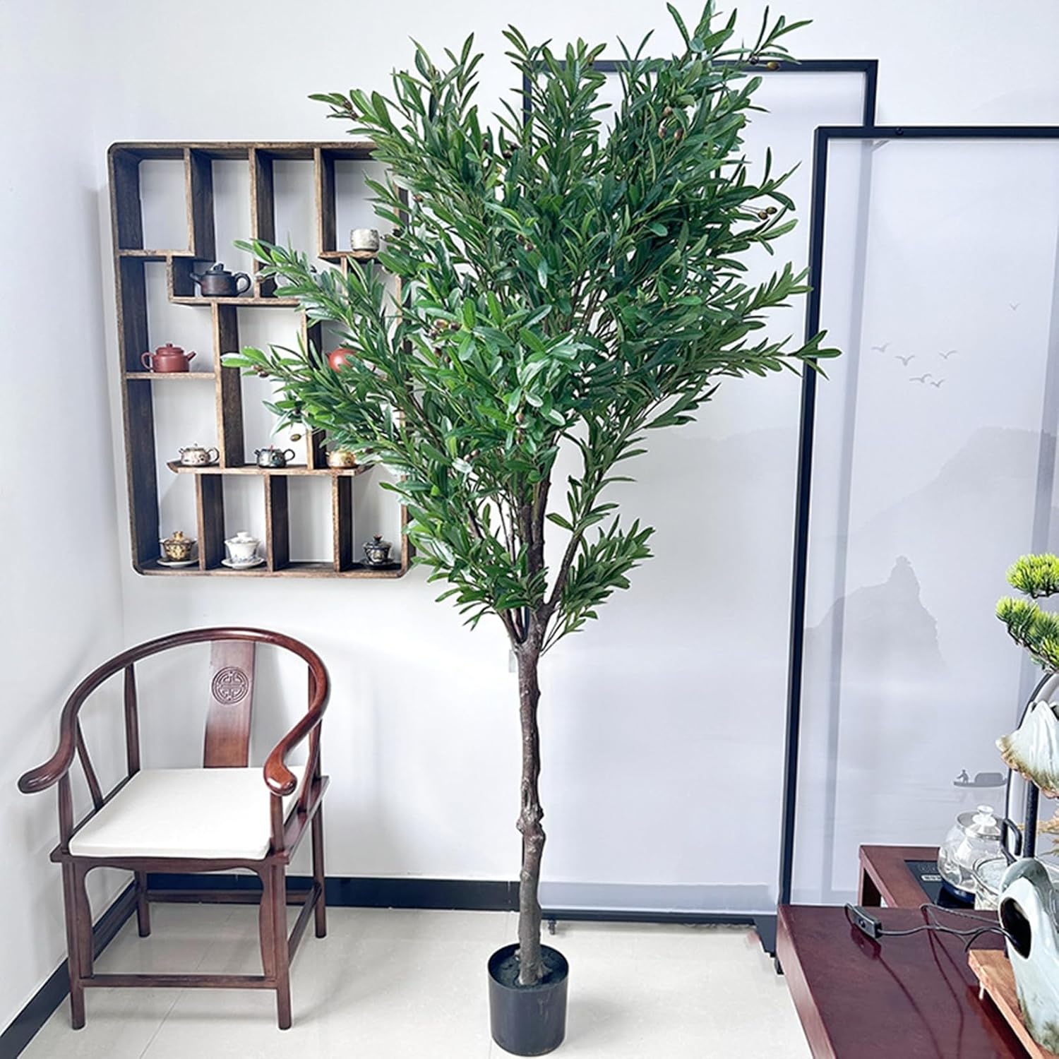 人工観葉植物 ベンジャミン フェイクグリーン 観葉樹 造花 ホテル リビング ルーム 部屋に置く植物 窓辺 大型 グリーナリーライフ 装飾り お祝い デコ用 枯れない 水やり不要 世話いらず|サステナライフ