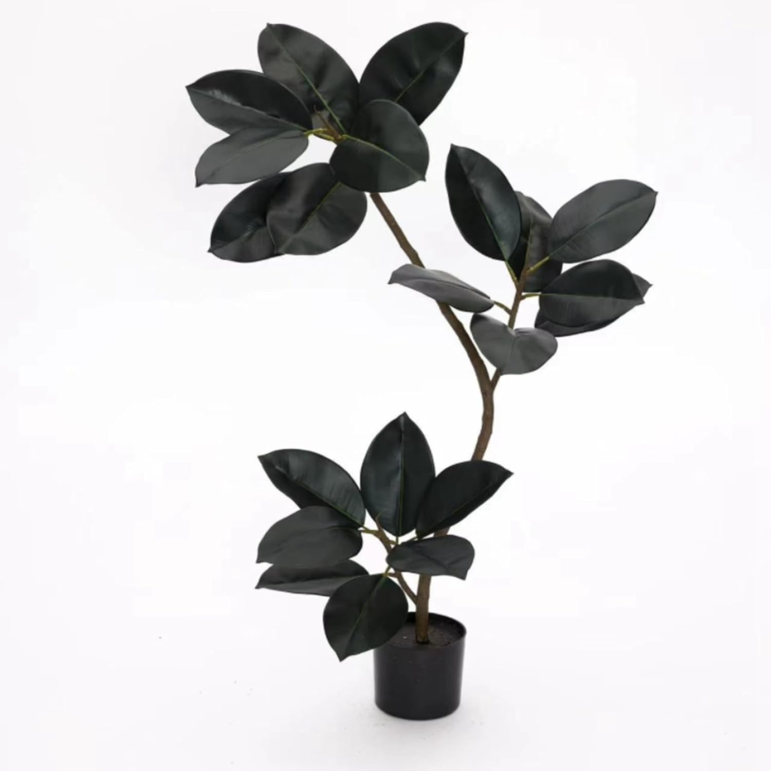 人工観葉植物 大型 フェイクグリーン 130cm 大型緑葉 手入れ簡単 水やり不要 虫害の心配なし 人工樹木 フェイク植物 店 屋内/屋外装飾 ホームガーデン 室内/室外 観葉樹 現代的な装飾 日よけ