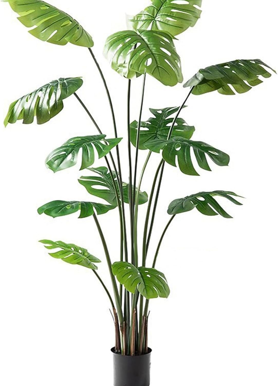 人工観葉植物 大型 モンステラ フェイクグリーン フェイク植物 造花 ガーデン カフェ キッチン ベッドルーム グリーナリーライフ プレゼント 引っ越し祝い 父の日 お手入れ簡単 害虫が発生しない|サステナライフ