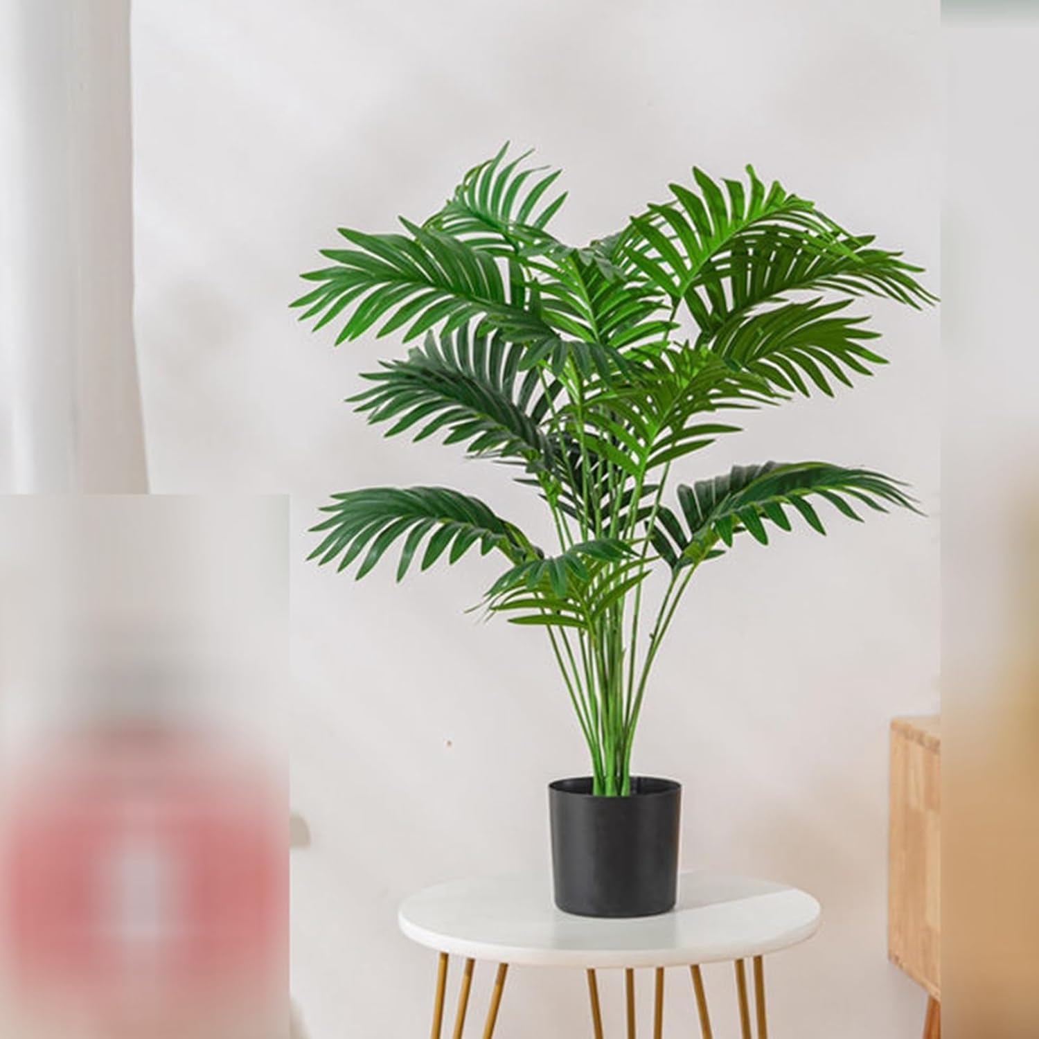 アレカヤシ 人工観葉植物 大型 造花 人工盆栽 店舗 風景 家庭 室内 裏庭 事務所 フェイクグリーン プレゼント 引っ越し祝い 結婚 父の日 モダン空間に最適 枯れない 水やり不要 世話いらず A 13,556円