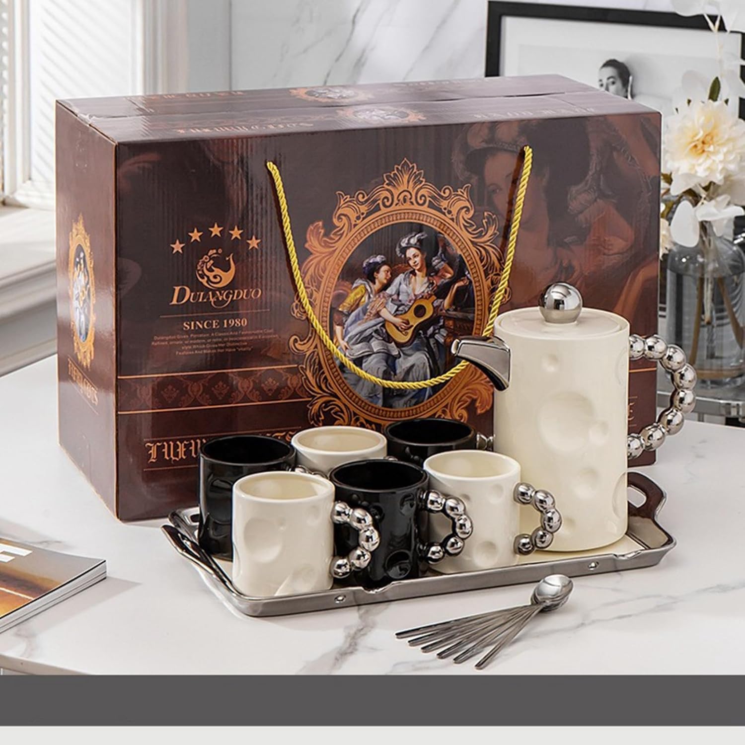 茶ポット 紅茶優勝杯 瀬戸もの 急須仕掛ける 珈琲水呑み 紅茶優勝杯と紅茶御盆 身寄り用 手作り お店用 見舞い客用 住み家用 食べ物屋 食べ物屋 泊まり 飲食店 食器 差し上げ物 生まれ落ちる日 儀式用 手合いc-