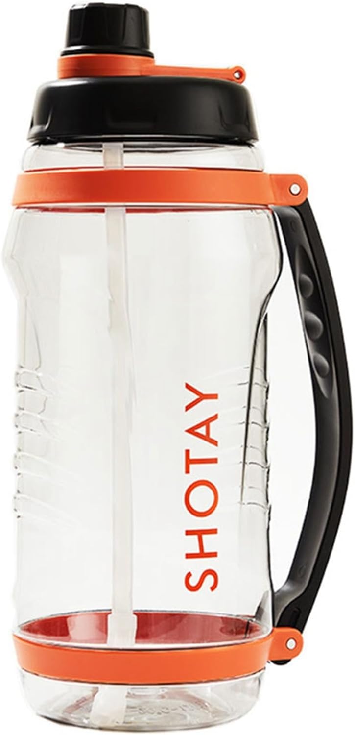 3L ボトル アウトドア水筒 3リットル ストロー付き 手提げ付き クリアボトル ウォーターボトル 2500ml 大容量 持ち手 プラスチックボトル ファッション 男女兼用 自転車用 キャンプ ジョギ｜サステナライフ