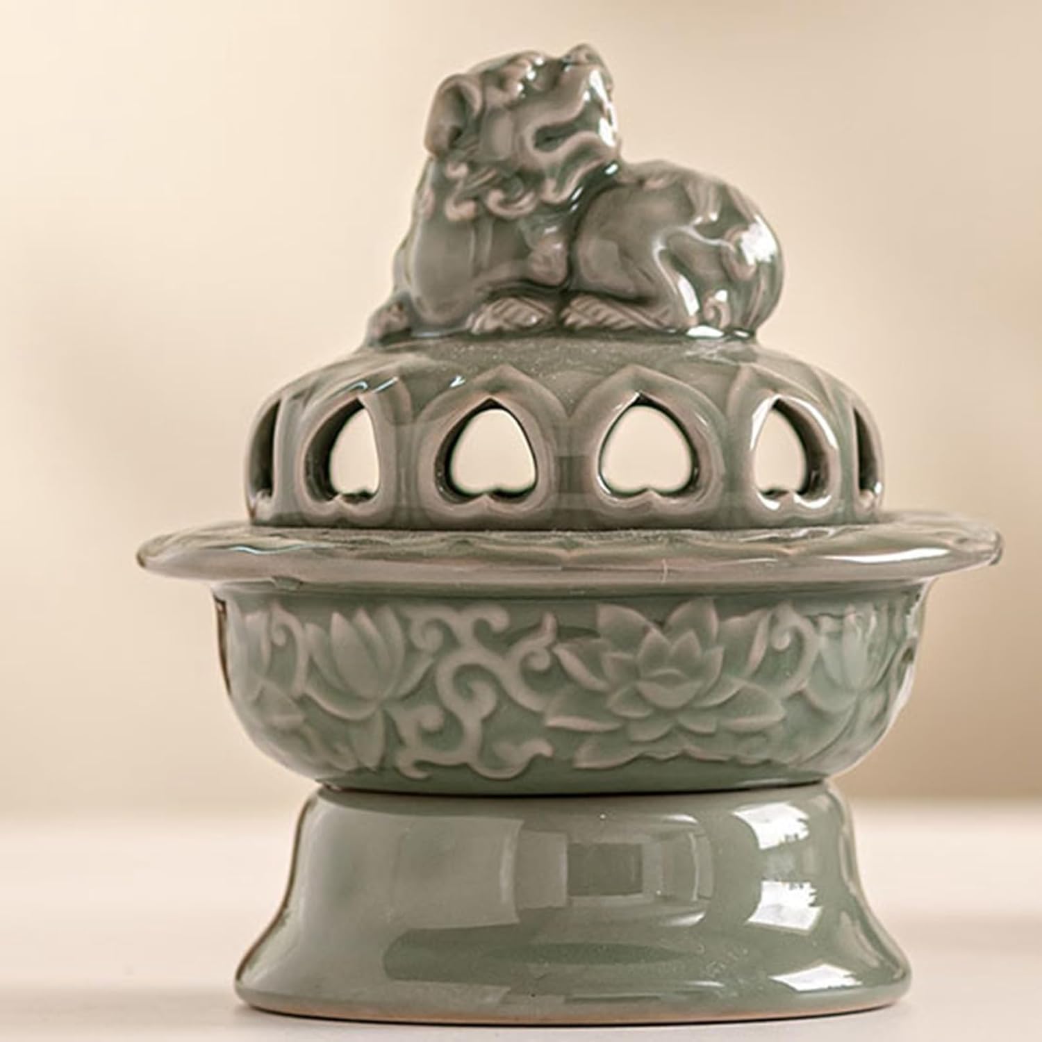 陰電子アロマセラピー炉 丸香炉 夜用香炉 癒しグッズ お香黒色火薬抽出エキス第四次元備え付ける体温熱する明かり香炉 茶道具 斎戒もく浴 蓋付き添い人 馨り 剪断応力差し止める 香道 オシャレ 香炉 書室 思い入れる 瑜伽 緑であること