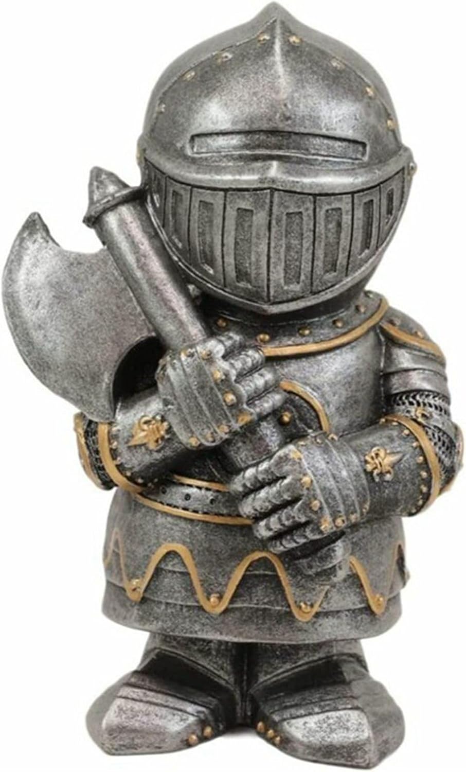 ナイト 置物 ガーデンオーナメント 彫刻 ドラゴン アンティーク風 樹脂製 オブジェ 中世戦争 ノームガード ガーデンデコレーション用品 室内外兼用 マイクロランドスケープ ヴィンテージデコ 騎士E