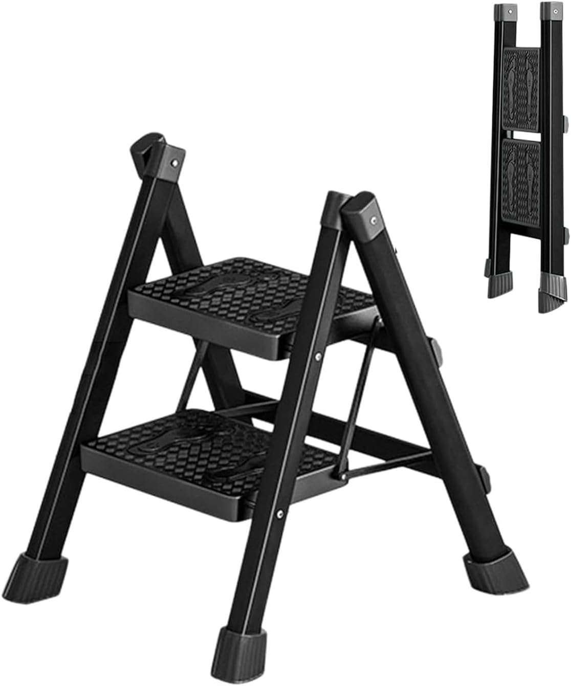脚立 2段/3段/4段/5段 重い 鋼製 踏み台 折り畳み 軽量 耐荷重150kg 持ち手付き 滑り止め付き フォールディング はしご 梯子 幅広 高所 ベランダ 安全 子供 室内 省スペース 洗車