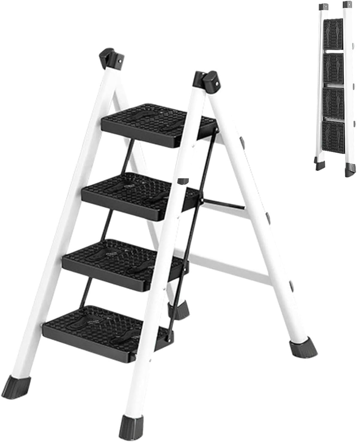 脚立 2段/3段/4段/5段 重い 鋼製 踏み台 折り畳み 軽量 耐荷重150kg 持ち手付き 滑り止め付き フォールディング はしご 梯子 幅広 高所 ベランダ 安全 子供 室内 省スペース 洗車 10,657円