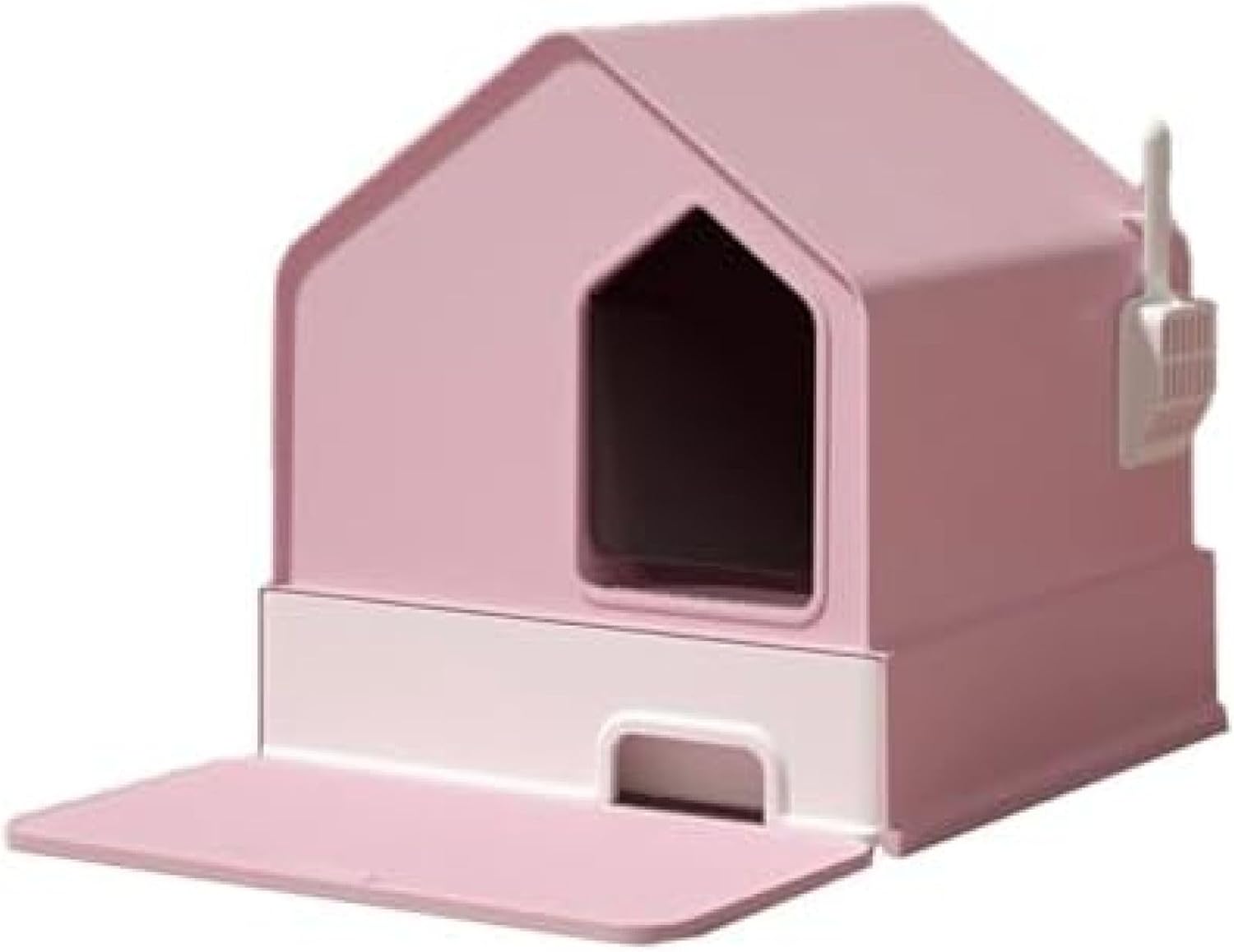 猫 室内用便器 散らかりにくい 猫 室内用便器 キャットトイレ 色合い3 散らかりにくい猫室内用便器 本体 盛りだくさん押しかぶせる 猫室内用便器 お掃き出す飾り気の無い 飛び散りにくい 大型猫 シャヴェル付き添い人 口当たり打つ手 46*46*44糎