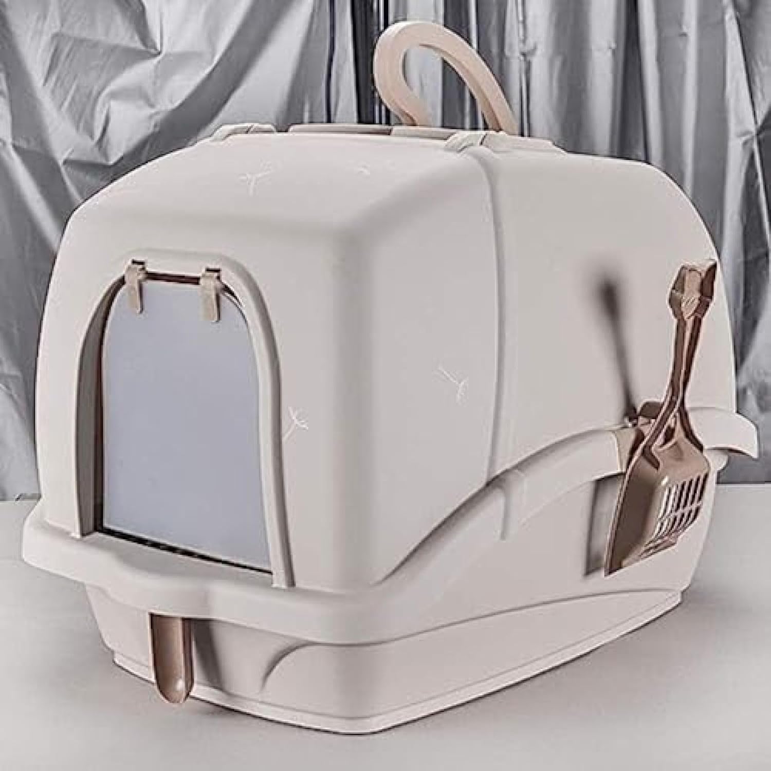 猫用室内用便器本体 58*43*41.5糎 愛玩動物備品 特大自動小銃ゴミは 完膚なきまでに囲まれた贅沢さなゴミは 防滴物ごとができ消臭猫の室内用便器