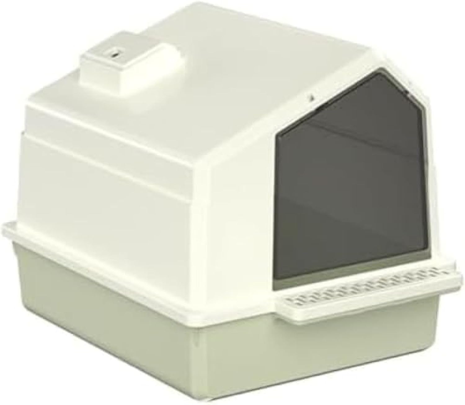 猫トイレ ドア付き お手入れ簡単 猫用トイレ本体 ドームタイプ 大容量 ワイドサイズ 飛び散らない 清潔 洗える ネコトイレ システムトイレ スコップ付き 耐久性 おしゃれ ハウス型 猫用品 47*3|サステナライフ