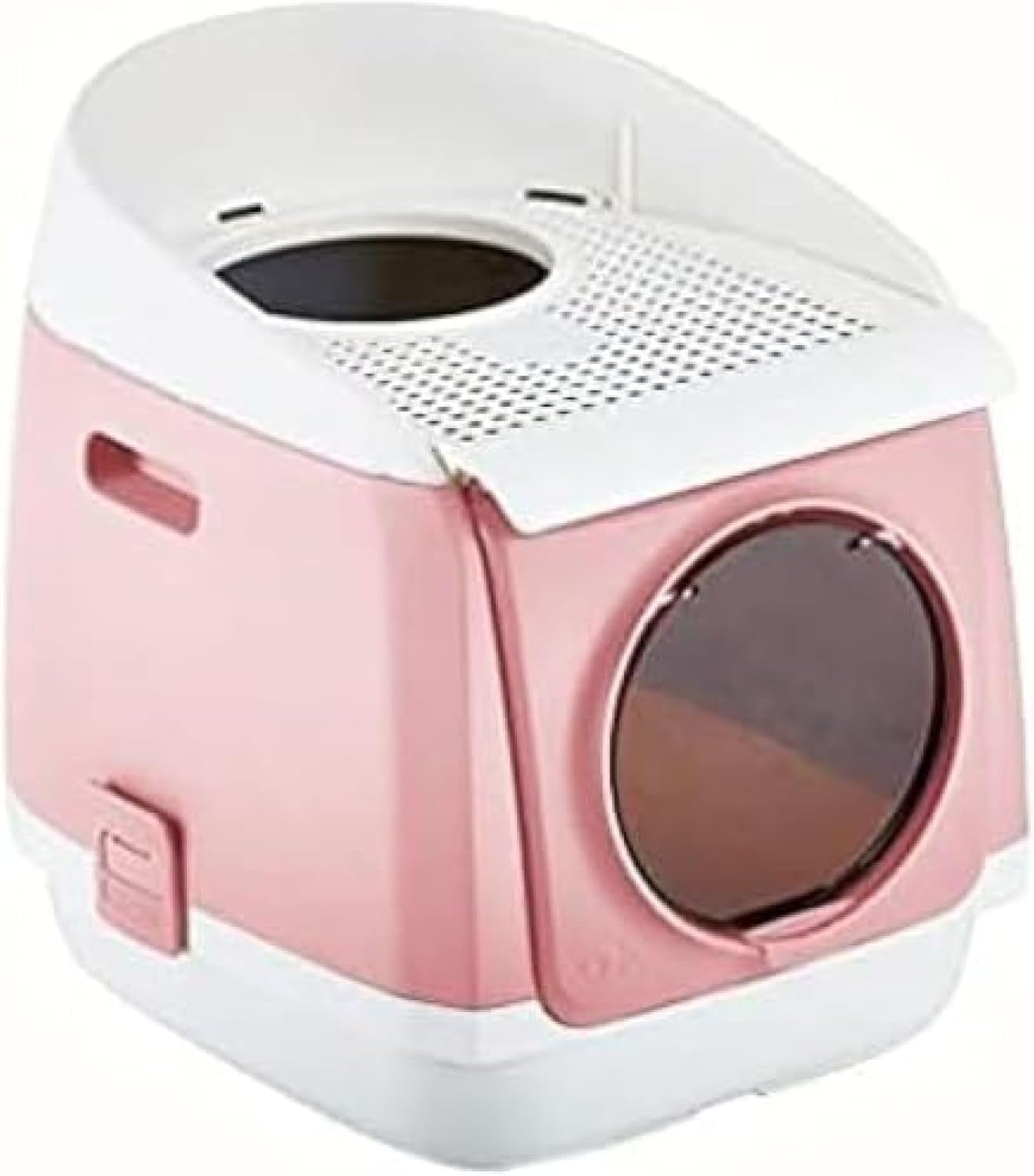 猫トイレ本体 猫トイレ ネコのトイレ 宇宙船型 活性炭脱臭抗菌フィルター スコップ付き ツードア 猫砂の飛び散り防止 掃除簡単猫トイレ本体 脱臭シート付 耐久性 2WAY出入り方法｜サステナライフ