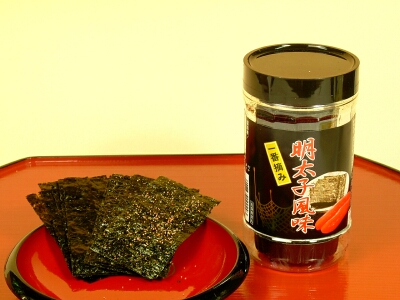明太子風味味付けのり福岡県産一番摘み特選海苔使用