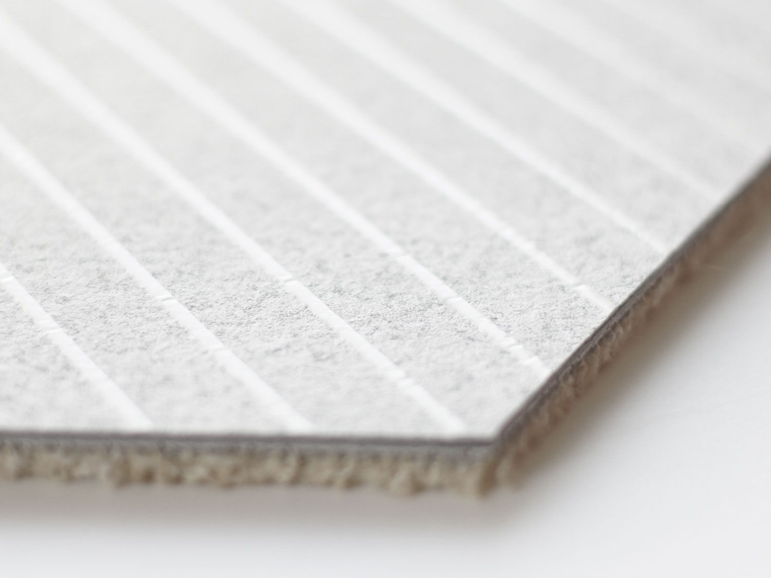 パールホワイト】ハニカム タイルラグ 六角形 タイルカーペット