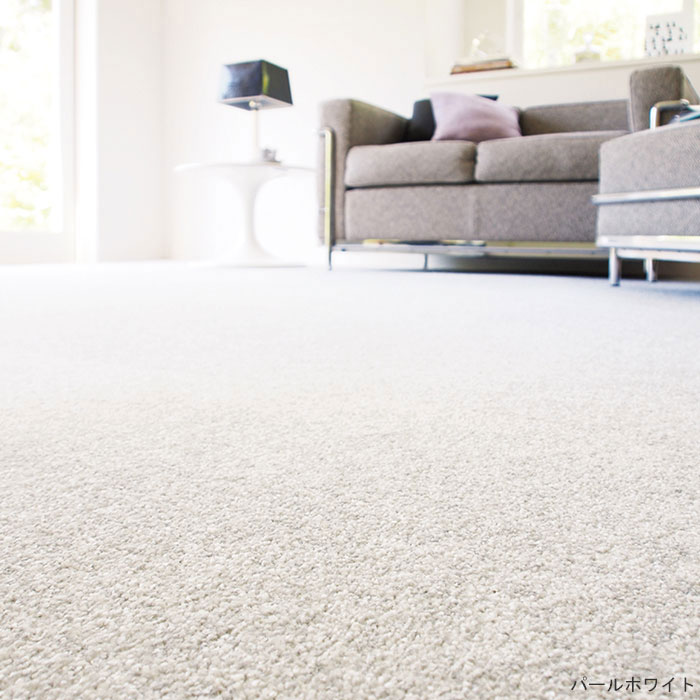 パールホワイト】ハニカム タイルラグ 六角形 タイルカーペット