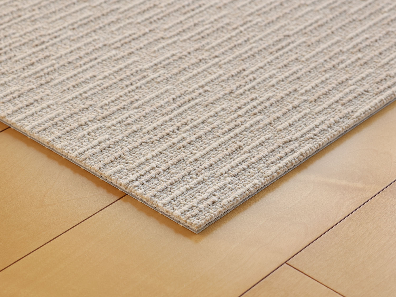 【象牙色】気が大きい表現スタイル 引っ敷き【大きさ：50cm×50糎】瓦引っ敷き 日本製防炎品 制電 防壁蝨目 丸洗い・室内用便器聞き入れる防音 遮音 床暖房装置相応う すべり打ち切り産業