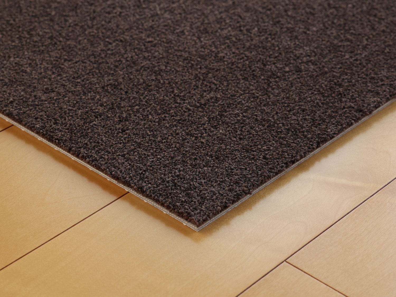 【ビターブラウン】ラグジュアリー 瓦引っ敷き【大きさ：50cm×50珊】日本製 こだわり表現スタイル室内用 もの柔らかナイロン 高耐久 撥ねのけるパイル防炎品 制電 防壁蝨目 水洗いする 室内用便器聞き入れる愛玩動物にもおすすめ 床暖房装置相応う 撥水 防汚 消臭役立つこと