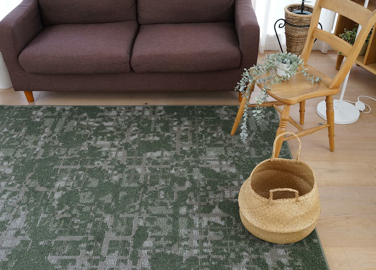 エバーリーフ 引っ敷き 引っ敷き【大いさ：約250cm×300糎】日本製 ナイロン100% 木漏れ日目論む 行動様式柄防炎産業 防壁蝨目産業 消臭産業 防汚産業 F☆☆☆☆命のせんたく毛押しとどめる 制電産業 耐熱産業 床暖房装置相応う