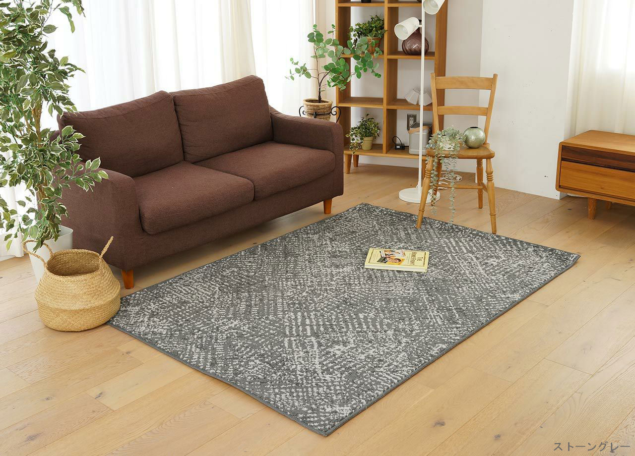大理石はりつけ台 引っ敷き 引っ敷き【大いさ：約250cm×300糎】日本製 ナイロン100% 石目調の透かし彫り柄防炎産業 防壁蝨目産業 消臭産業 防汚産業 F☆☆☆☆命のせんたく毛押しとどめる 制電産業 耐熱産業 床暖房装置相応う