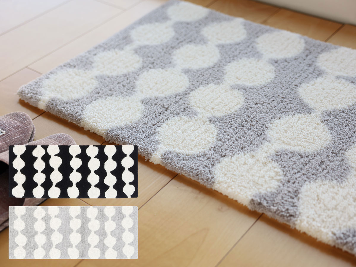 フィンレイソン PAMPULA パンプーラ 勝手もと引っ敷き【大きさ：約50cm×120珊】[JB1876]日本製デザイナーズブランド名 Finlayson洗い濯ぎ機洗いもの聞き入れる 滑りにくい工業勝手もと 引っ敷き ロング引っ敷き フロアマットクリアランス 店卸し資産境界線 返品不可