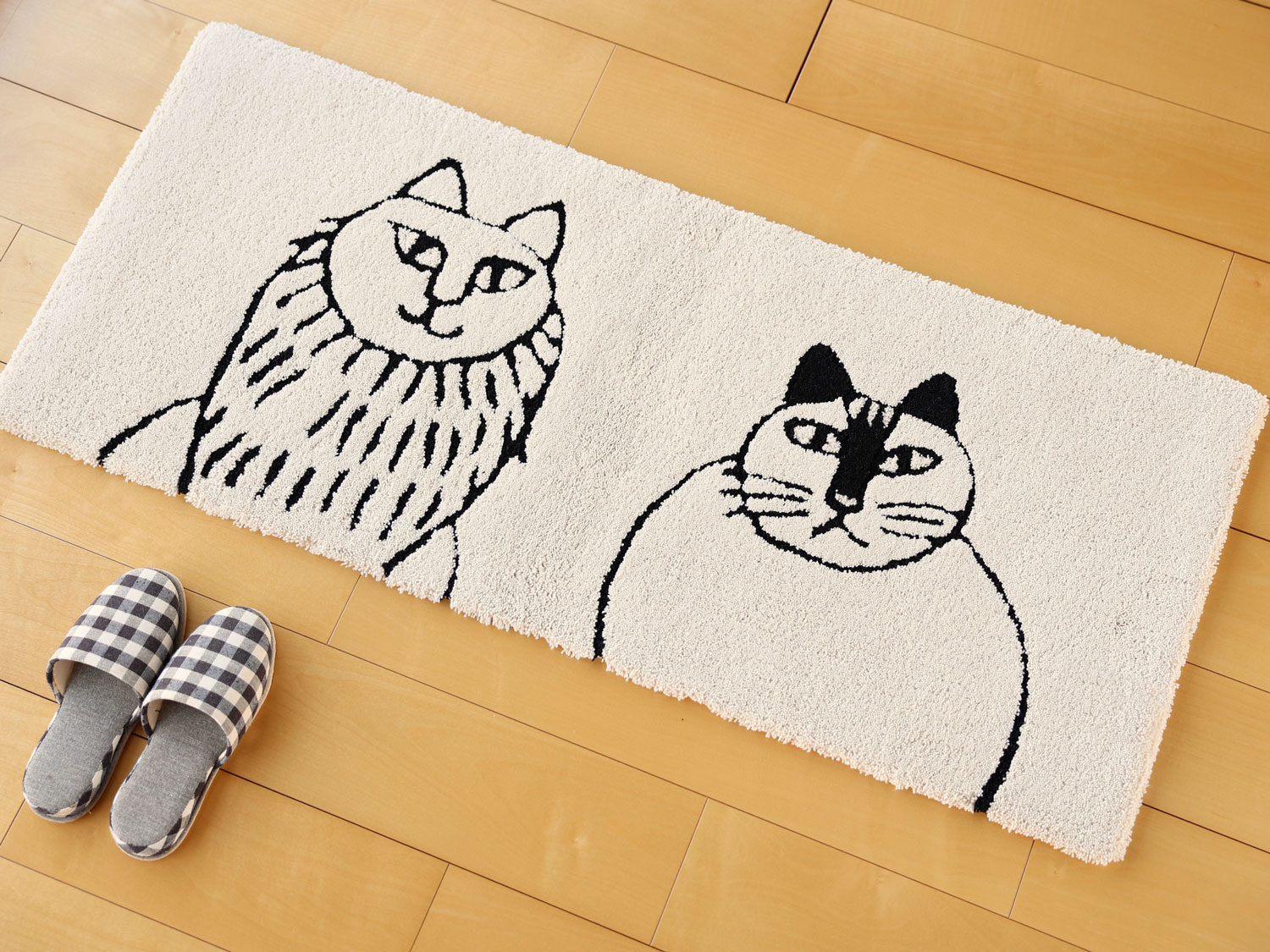 楽天市場】リサ・ラーソン スケッチねこたち ラグマット【サイズ：約