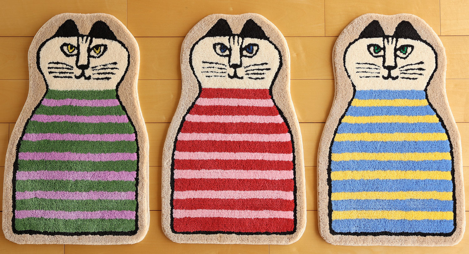 楽天市場】リサ・ラーソン スケッチねこたち ロングマット【サイズ：約