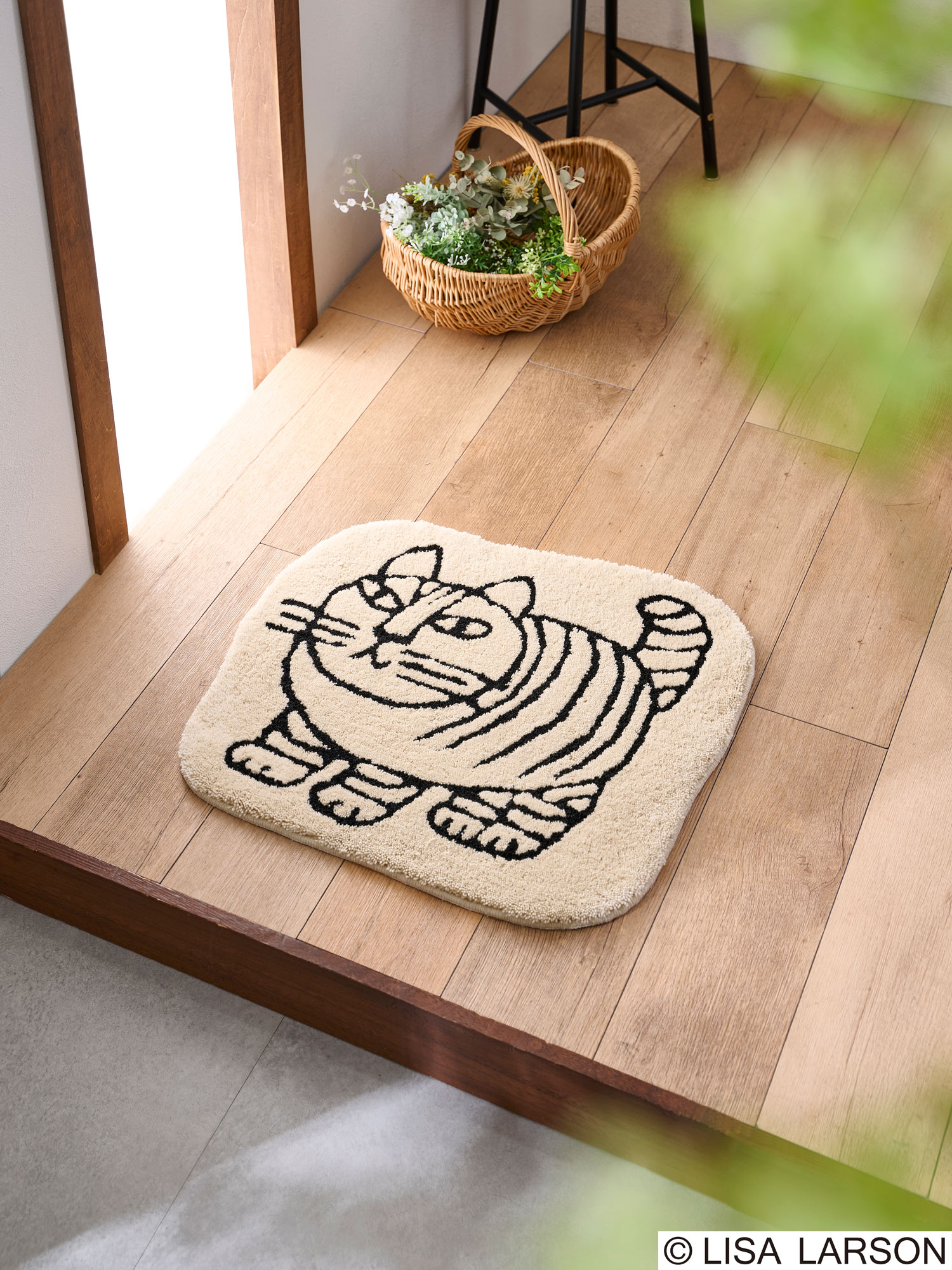 楽天市場】リサ・ラーソン スケッチねこたち ロングマット【サイズ：約