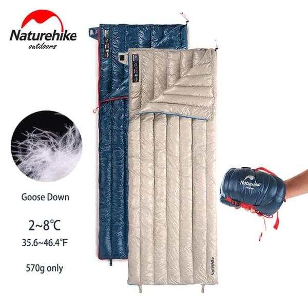 楽天市場 4 25 限定 クーポン利用で1000円off ダウン寝袋 ダウン シュラフ 封筒型 羽毛 車中泊 Naturehike 570g超軽量 Greenlabel