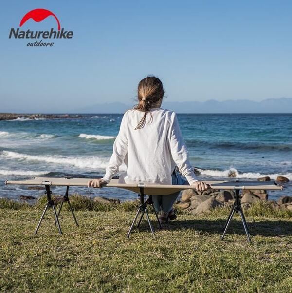 【Naturehike】2WAYS アルミキャンプコット耐荷重150キログラム! アルミコンパクトベッド 折り畳み臥榻 キャンプコット アウトドア臥榻 折りたたみ臥榻 コット 折り畳み 難民キャンプ ピクニック 山歩き 山登り 旅する 遠足 野あそび花見 運動場 防災