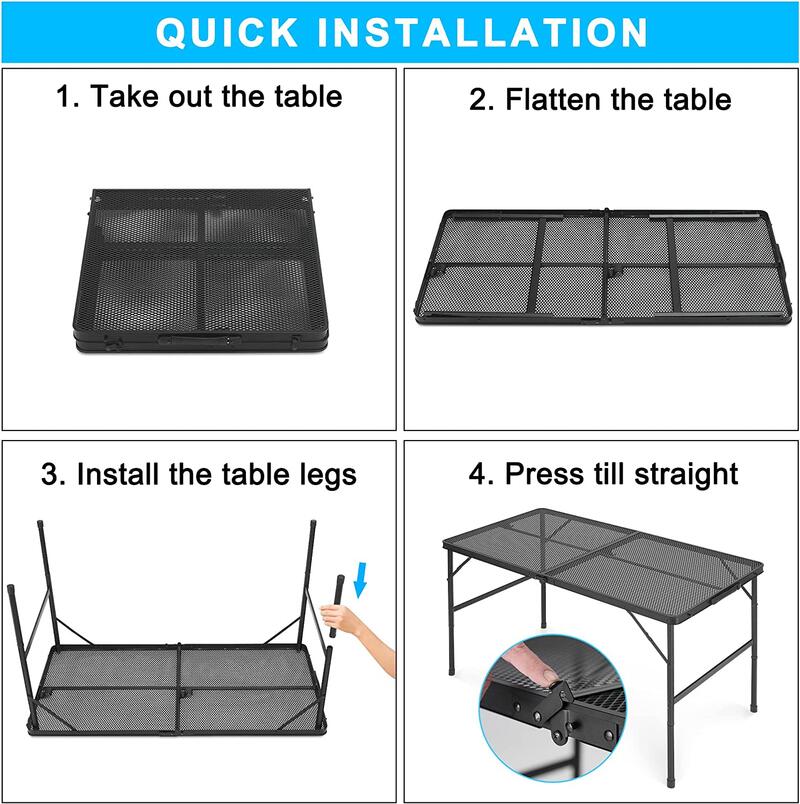 セールSALE％OFF 即納 セーフティーロック付高さ2段階 2WAY ALLメッシュテーブル タフライトテーブル バーベキューテーブル タフテーブル  アウトドアテーブル アイアンテーブル 折りたたみテーブル アウトドア テーブル ソロキャンプ キャンプ用品 ブラック www.basexpert ...