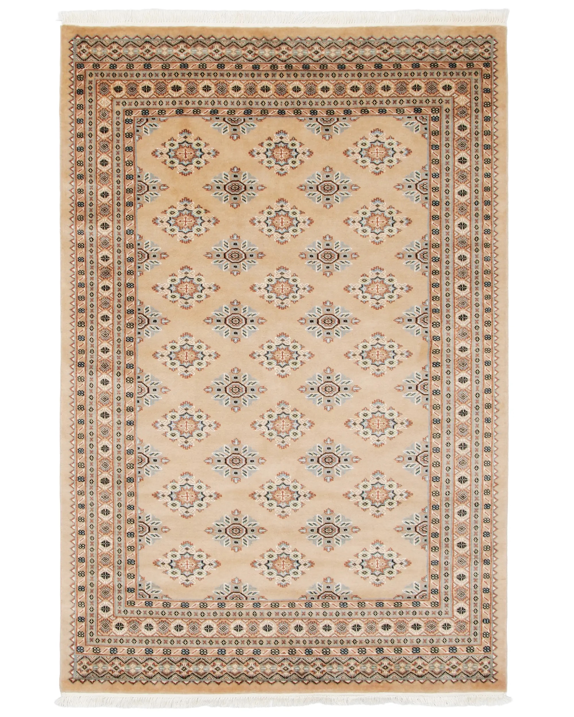 楽天市場】パキスタン絨毯 約139cm x 205cm リビング 約2畳 ライト