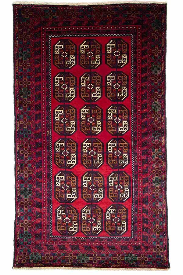 79 以上節約 トライバルラグ 約123cm X 212cm レッド 赤 ウール 羊毛 リビング Fucoa Cl