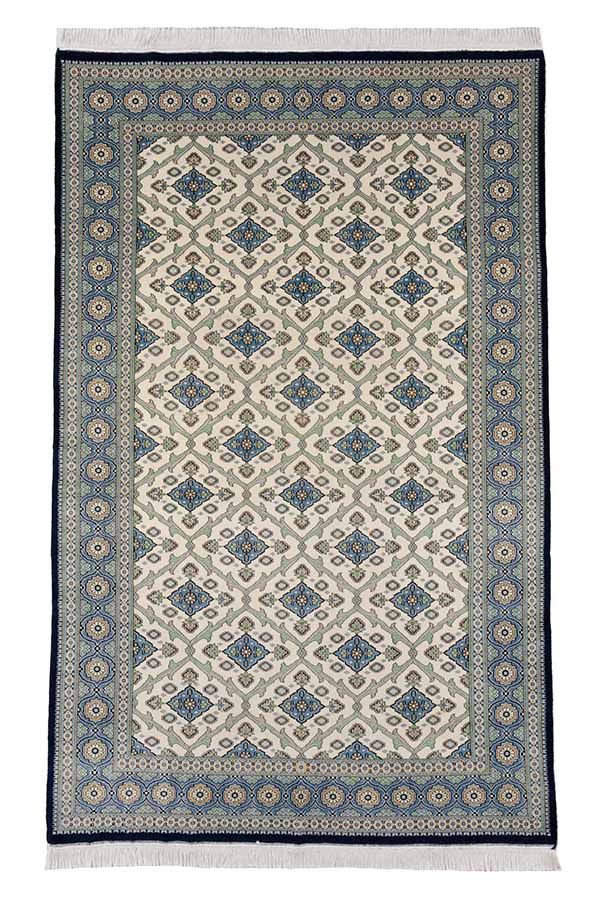 楽天市場】パキスタン絨毯 約139cm x 205cm リビング 約2畳 ライト