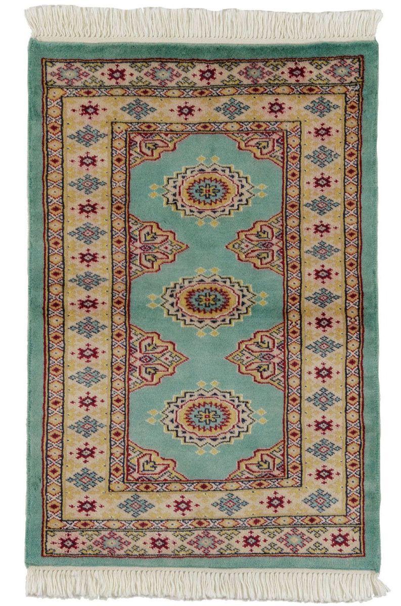 楽天市場】パキスタン絨毯 約94cm x 150cm グリーン ミントグリーン
