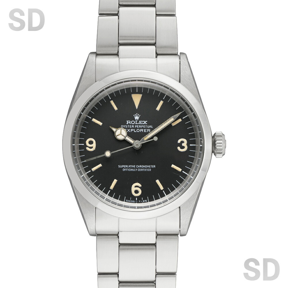 夢　1016 楽天市場】ロレックス ROLEX 1016 エクスプローラー1SS番ブラック文字