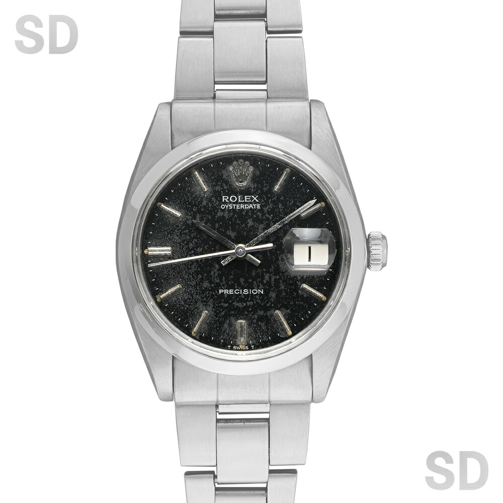 【無利息60回貸し付け金】ROLEX ロレックス オイスターデイト/手巻き 6694 黒いこと メンズ 【ヴィンテージ・アンティーク】