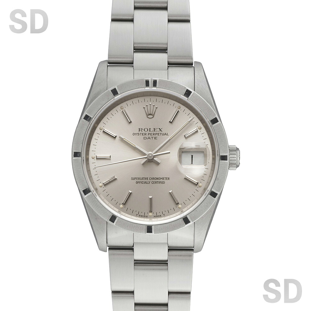 【無金利60回ローン】ROLEX ロレックス パーペチュアルデイト 15210 シルバー メンズ 【中古】