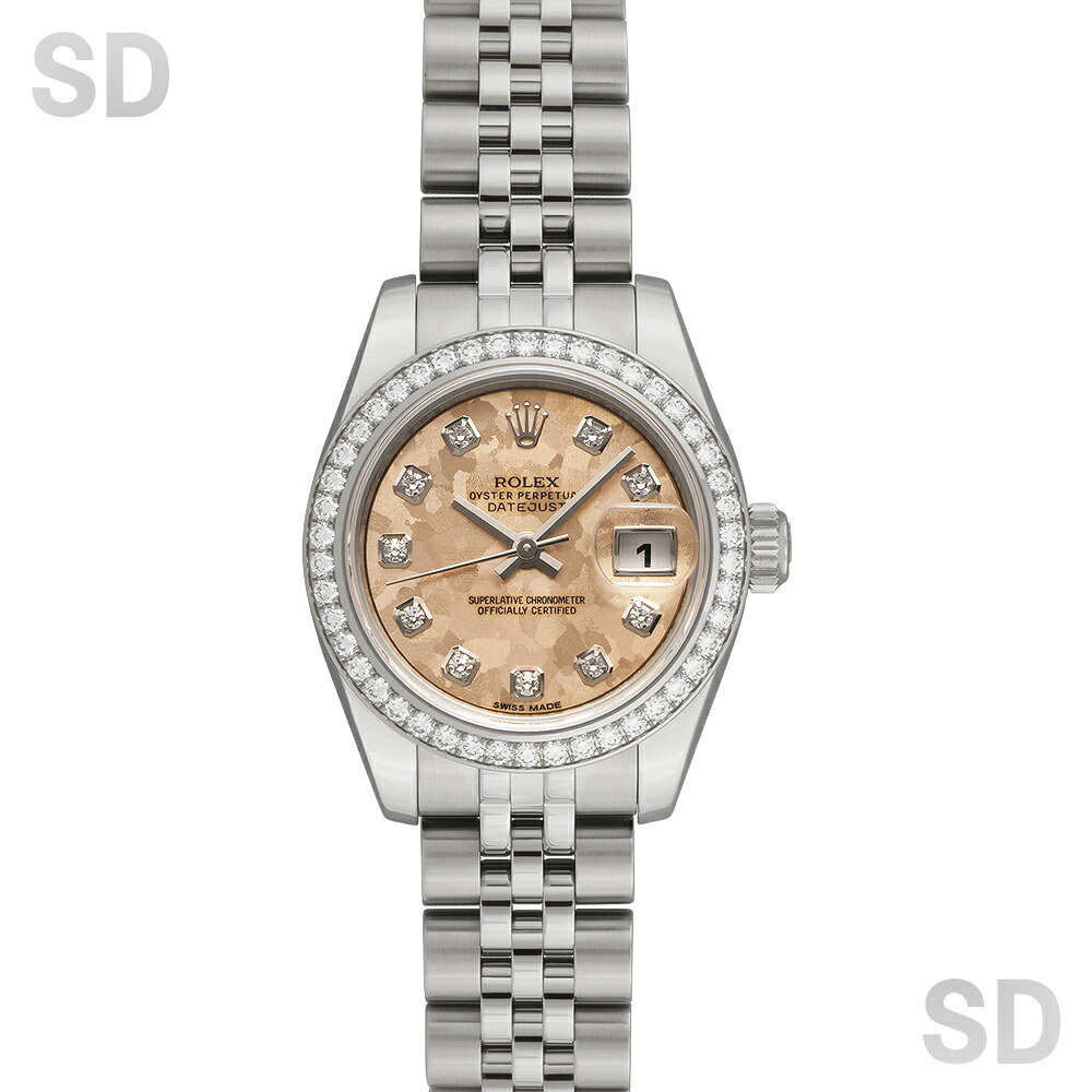 【無金利60回ローン】ROLEX ロレックス デイトジャスト26 179384G ピンクゴールドクリスタル/ダイヤ/ダイヤベゼル レディース 【中古】｜ロレックス専門店サテンドール