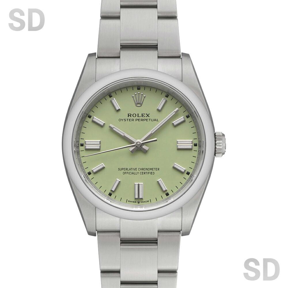 【無金利60回ローン】ROLEX ロレックス オイスターパーペチュアル36 126000 ピスタチオ メンズ 【中古】