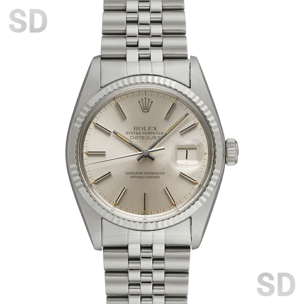 【無利息60回貸し付け金】ROLEX ロレックス デイトジャスト 16014 しろがね色 メンズ 【ヴィンテージ・アンティーク】