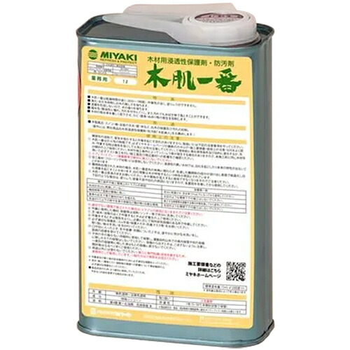 ミヤキ 木肌一番 1L 【送料無料】