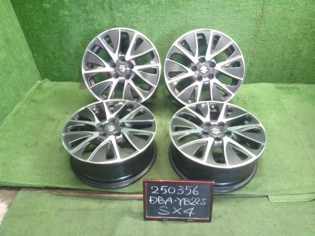 【中古】ＳＸ４ DBA-YB22S 純正 アルミホイール 17インチ 43210-61M72-ZMS 自社品番250356 ZUM｜くるまの110ばん