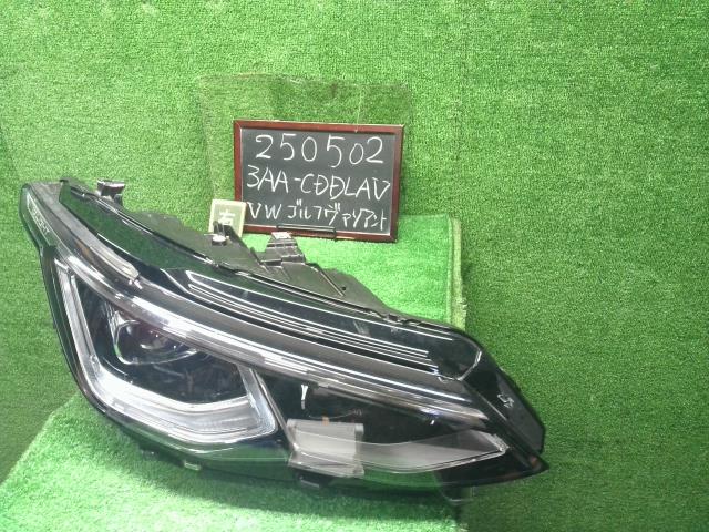 【中古】VW ゴルフヴァリアント 3AA-CDDLAV 右ヘッドランプ ライト 自社品番250502