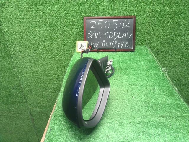 【中古】VW ゴルフヴァリアント 3AA-CDDLAV 左ドアミラー サイドミラー 自社品番250502